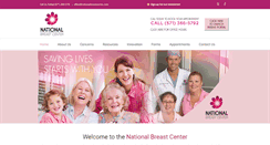 Desktop Screenshot of nationalbreastcenter.com